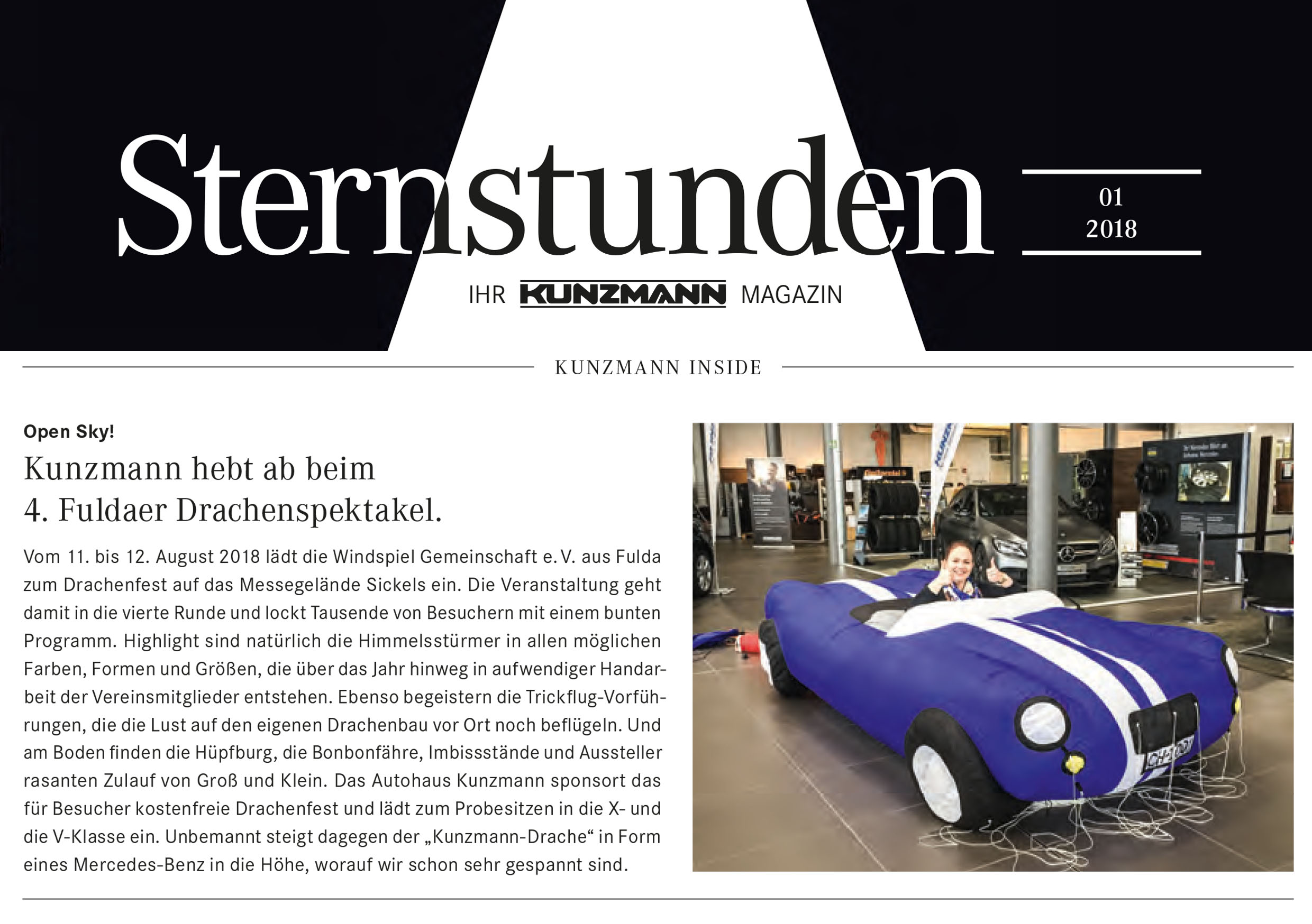 Du betrachtest gerade Sternstunden 01/18 – Kunzmann hebt ab beim 4. Fuldaer Drachenspektakel